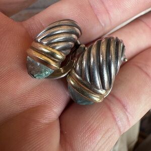 David Yurman Silver and Gold-Toned Earrings